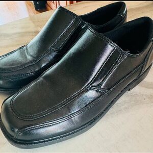 Boys Black Slip-On Shoes